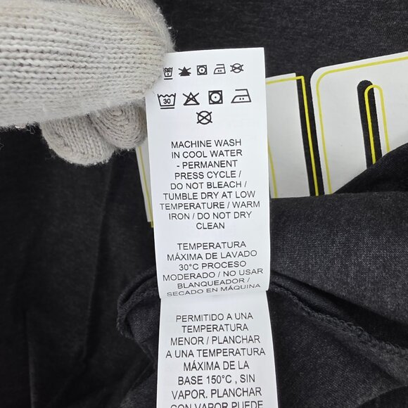 Puma T-shirt Mens Small Heathered Dark Gray Graphic Logo Spellout Tee Crew Neck - Picture 6 of 9
